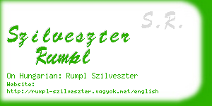 szilveszter rumpl business card